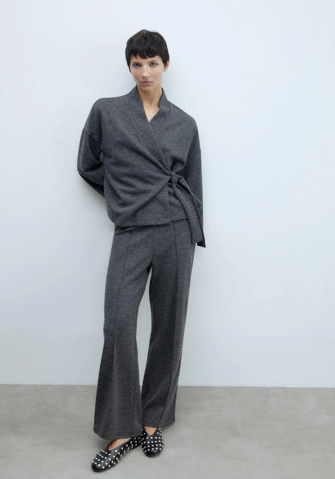 Soft-touch trousers - Grey Acid