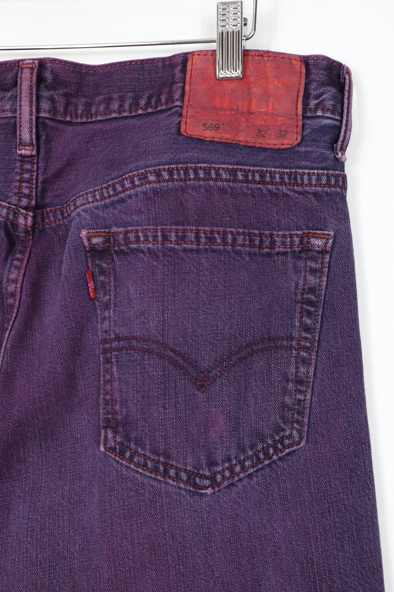 Vintage Reworked Overdyed 569 Levis Relaxed Fit Jeans