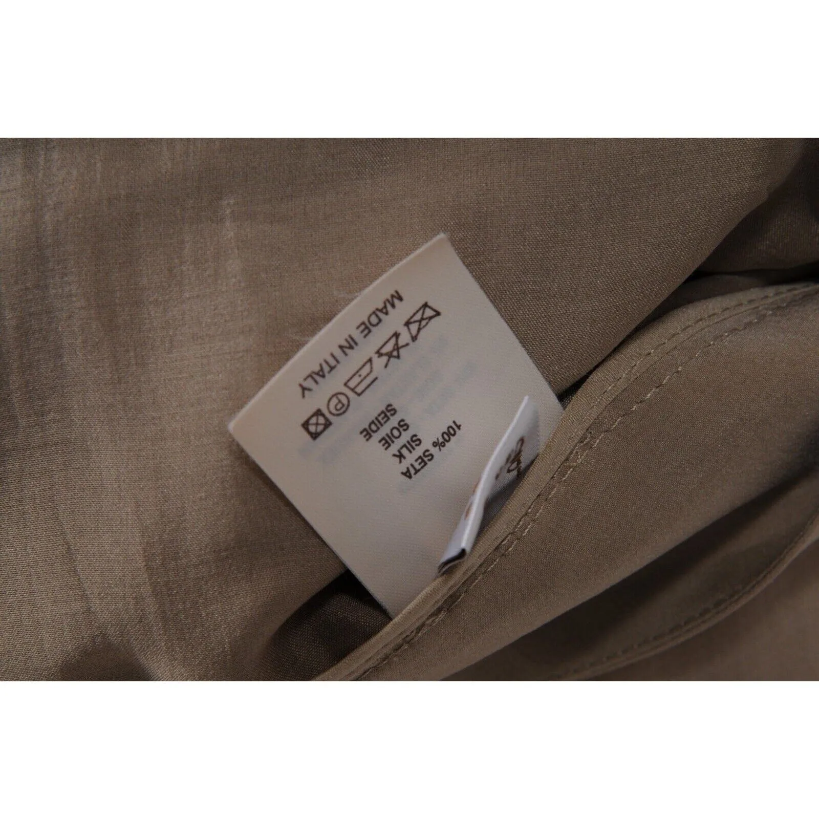 Wide Zipped Pants US 8 IT 44 Brown Silk Flowy Trousers