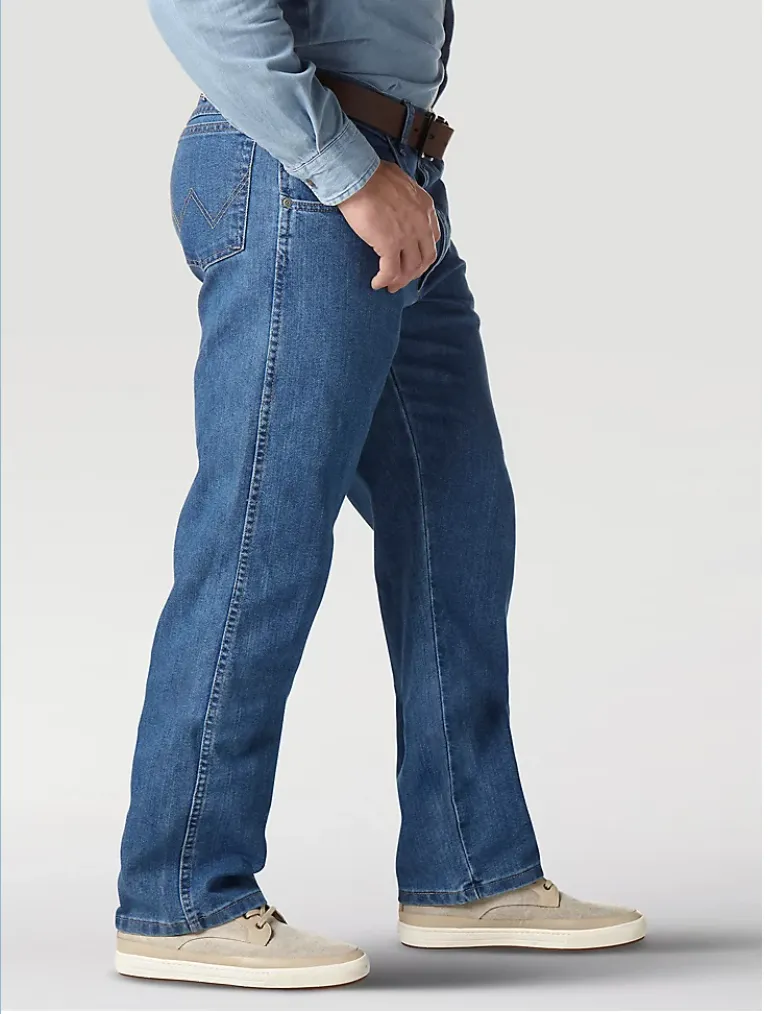 WRANGLER RUGGED WEAR RELAXED STRETCH FLEX DENIM STONEWASHED JEAN 35005SW
